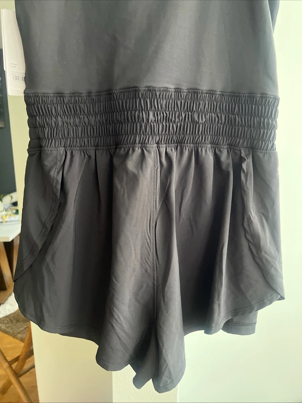 Yogalicious Lux Short Romper Black  NWT Size medium
